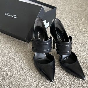 Kenneth Cole black leather sexy heels. Sz 7.5